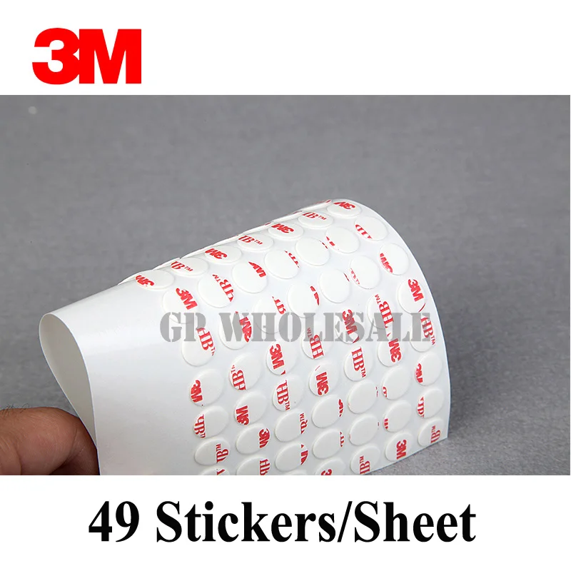 

3M VHB 4930 Die cutting high performance Double Sided acrylic Foam adhesive tape white color/10MM Circle/we can offer other size