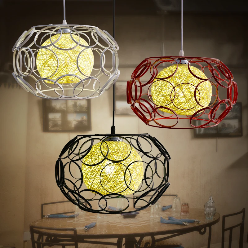 

Lightshade Nordic Lighting Simple Industrial Style Living Room, Coffee Room, Table Hotel, Bar Loft Iron Chandelier