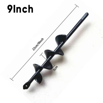 

9 Irrigating Spiral Drill Bit Planting Hole Digger Bit For Garden Auger New