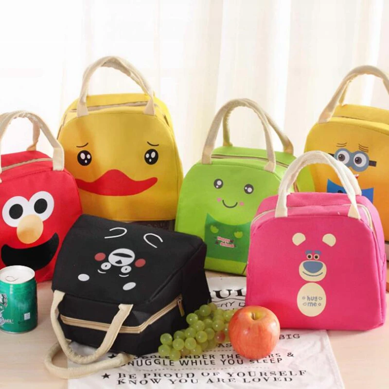 Cartoon Animal font b Lunch b font font b Bag b font Portable Insulated Cooler font