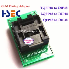 Haute qualité TQFP48 LQFP48 QFP48 à DIP48 prise 0.5mm pas de programmation adaptateur MCU Test IC prise adaptateur prise