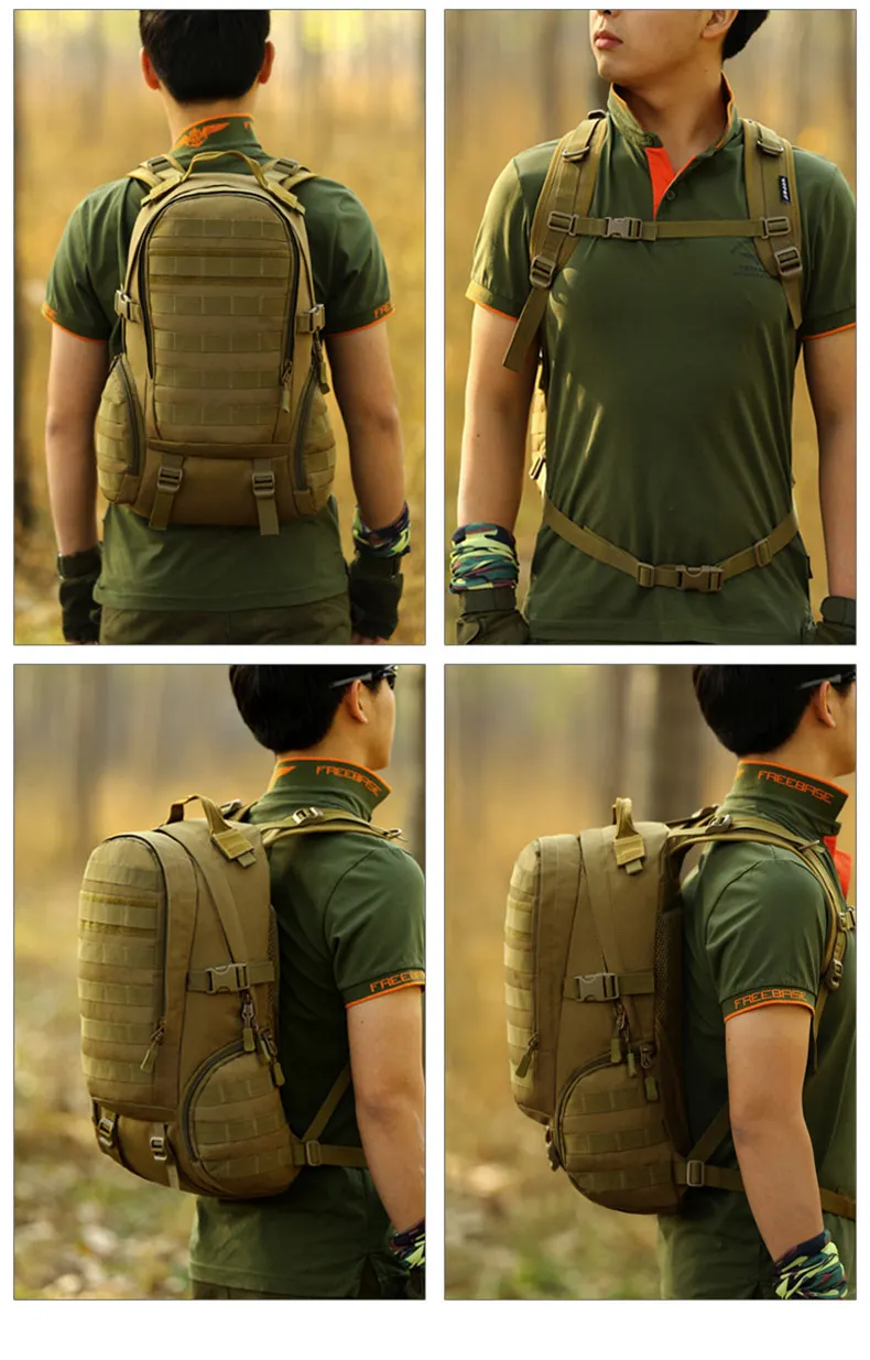 Bolsas de Desporto Tático Militar Mochila Acampamento Assalto Molle Montanhismo Caminhadas Camuflagem Caça Bolsa Xa369wd 35l 17 Cheap Mochilas escal.