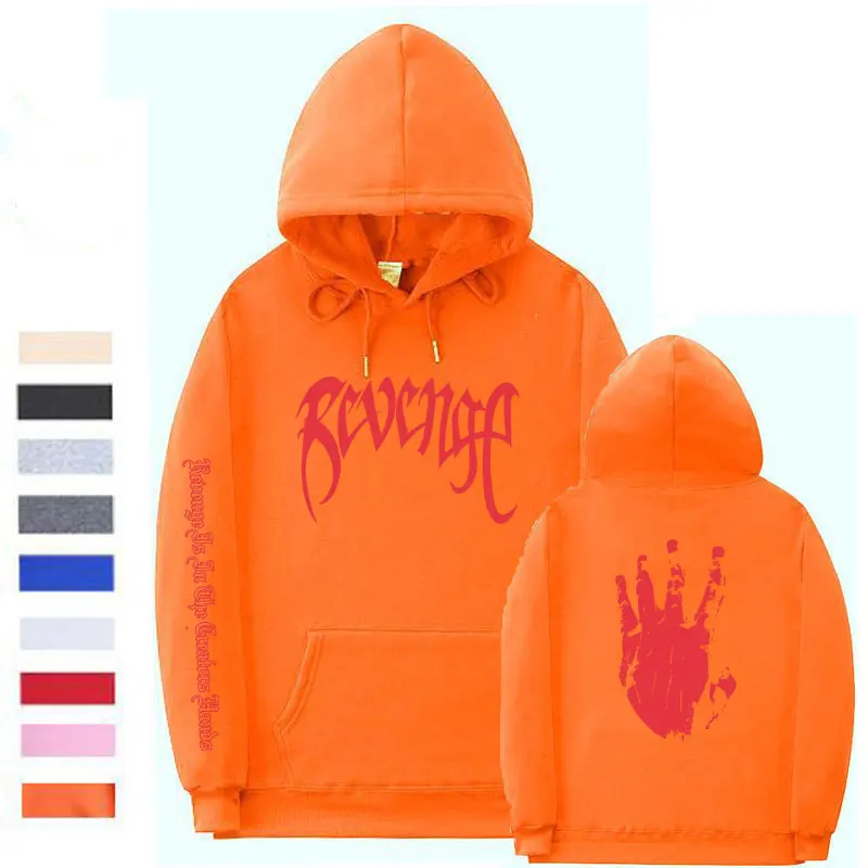  Xxxtentacion Revenge Hoodies Men/Women Sweatshirts Rapper Hip Hop Hooded Pullover sweatershirts mal