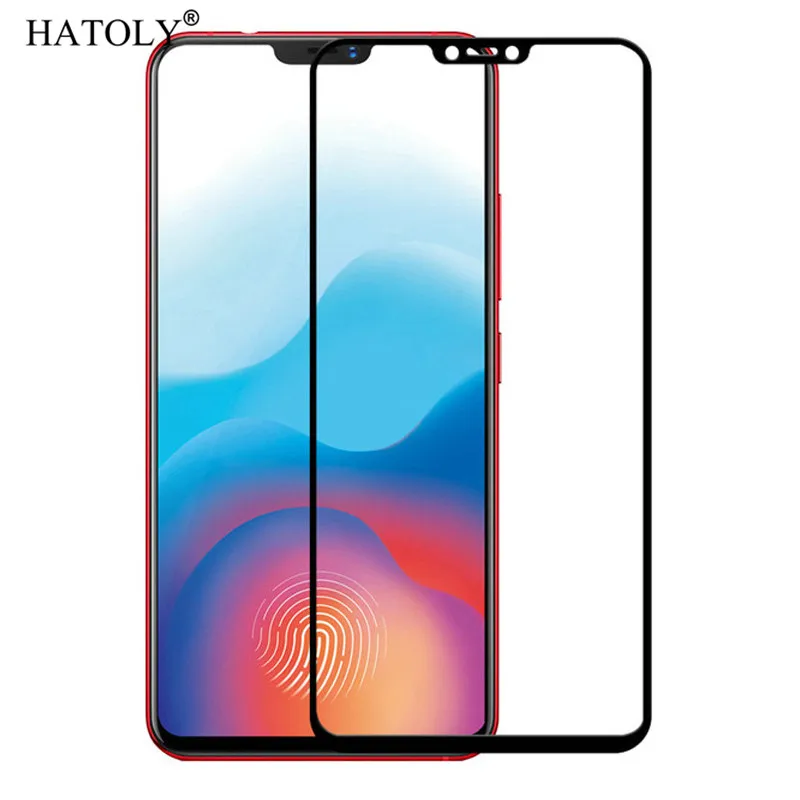 Закаленное стекло для VIVO V9 2 шт. протектор экрана V9/Y85 полноразмерная Защитная