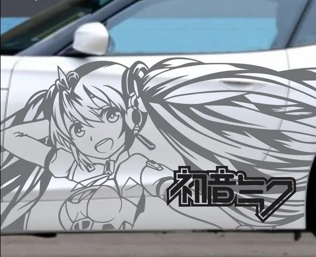 

VOCALOID Car Decals Japanese Cartoon Anime Car Decoration Body Sticker Styling Covers Waterproof Exterior Accessories