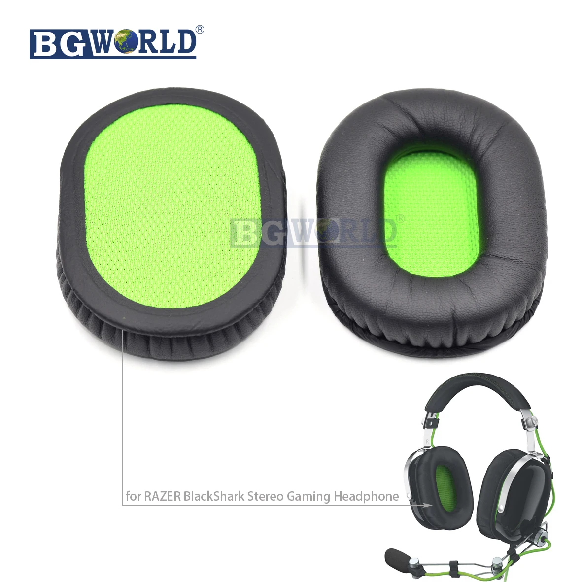 Bgworld Замена губчатой пены амбушюры для RAZER BlackShark стерео игровая гарнитура