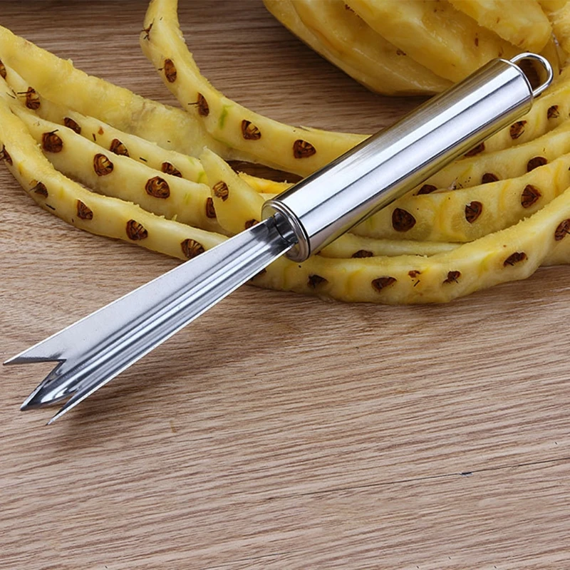 Stainless Steel Pineapple Eye Remover Fruit Peeler Slicer Cutter Kitchen Tool WF 