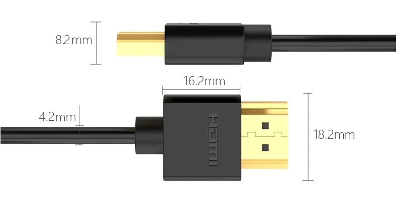 Оптовая продажа 100 шт./лот 1 м 2 3 5 10 тонкий HDMI кабель с Ethernet 4 для Xbox 360 / PS3 Playstation SkyHD Blu