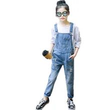 Комбинезон для маленьких девочек, брюки, детские джинсы с дырками, Комбинезоны Одежда для детей, джинсы, комбинезон, комбинезоны, повседневные штаны с дырками для девочек