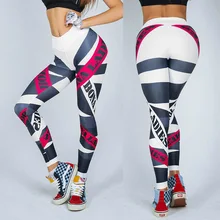 Женские брюки с высокой талией, с принтом, тонкие, обтягивающие, для тренажерного зала, бега, фитнеса, леггинсы штаны для тренировок, одежда, спортивные штаны, низ размера плюс