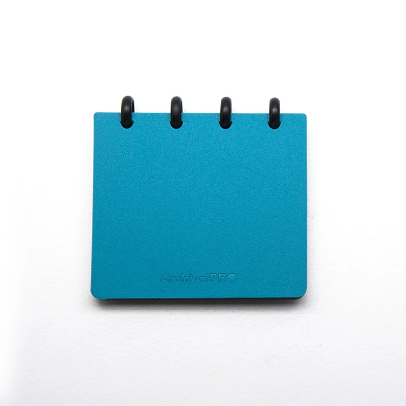 Fromthenon переплет диска Биндер спираль Блокнот записная книжка A7 карманный размер блокнот креативные канцелярские принадлежности для офиса и школы - Цвет: Blue