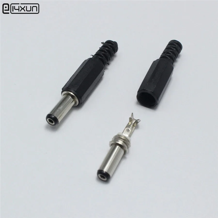 

5PCS 5.5 x 2.1mm DC Power Plug Connector 5.5*2.1 mm Panel Mounting Welding Plugs Adaptor ( Long Type)