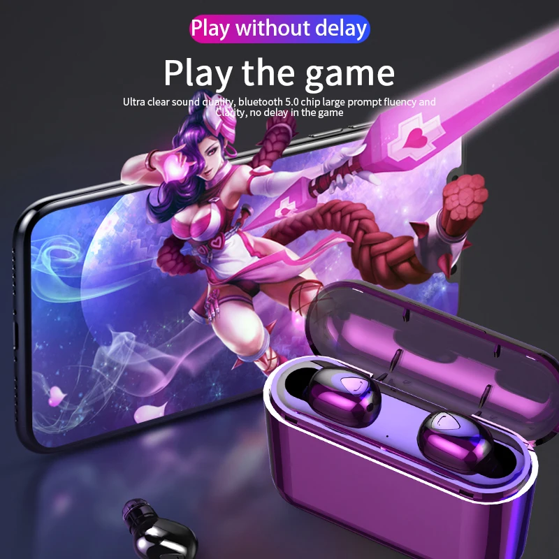 X8 tsw мини TWS Bluetooth наушники V5.0 с микрофоном беспроводная 3D стерео гарнитура