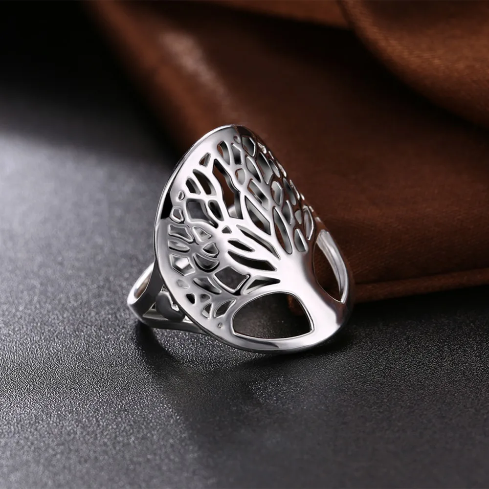 Красивое серебряное кольцо «Древо жизни», модное, уникальное, фирменный дизайн, для женщин, леди, подарок для мужчин, унисекс, милый подарок, R891