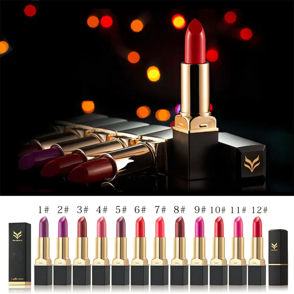 HUAMIANLI составляют Бато Maquillaje помада корейский Помада Макияж Новый Гигиеническая