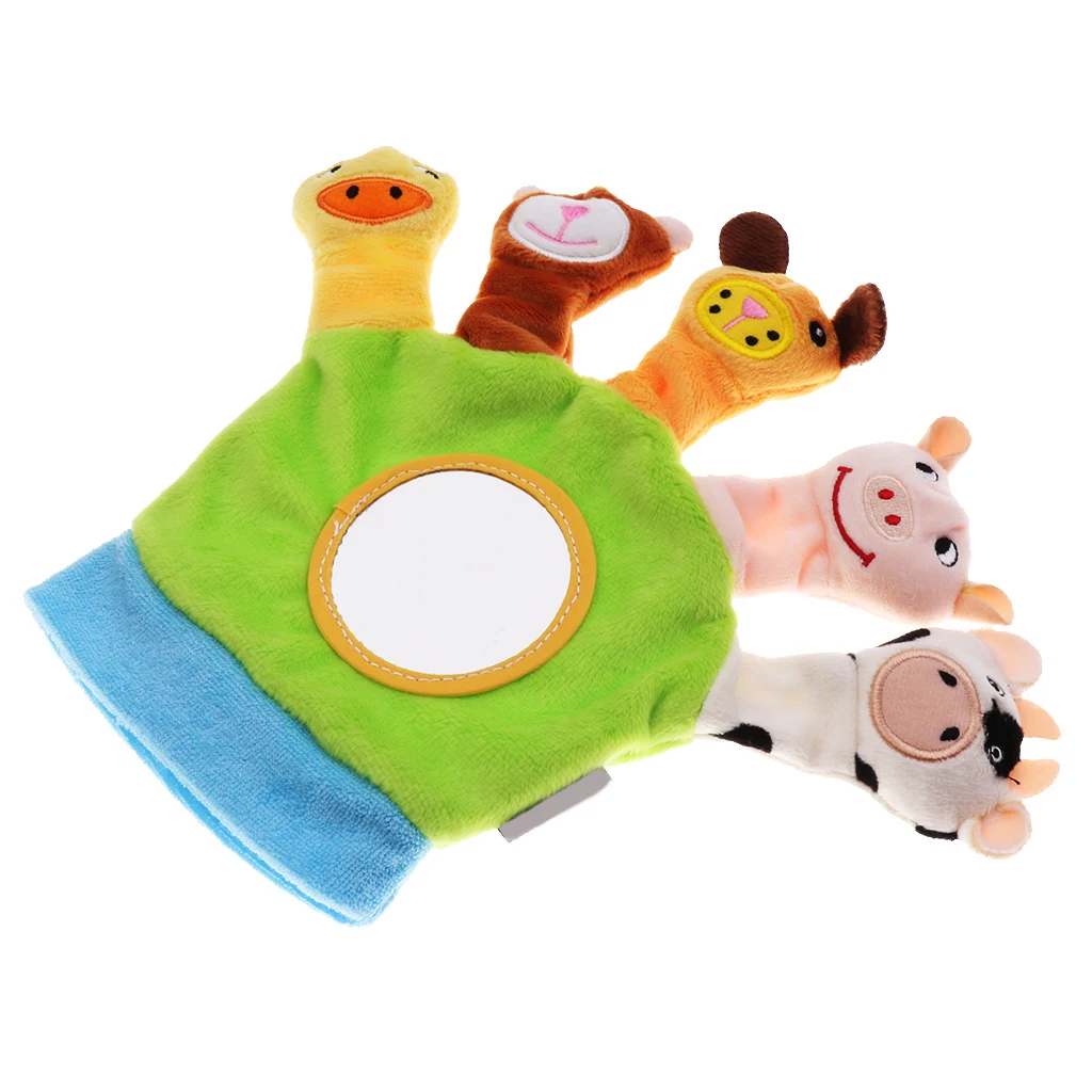 Animal Doll Kids Glove Hand Puppet Soft Gloves Plush Toys Finger Toys Kids Baby Pretend Play Education Toys