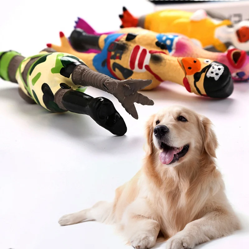 Pet Natural Latex Squeaky Chew Toys for Dogs Durable Realistic Animals Toys Solving Boredom