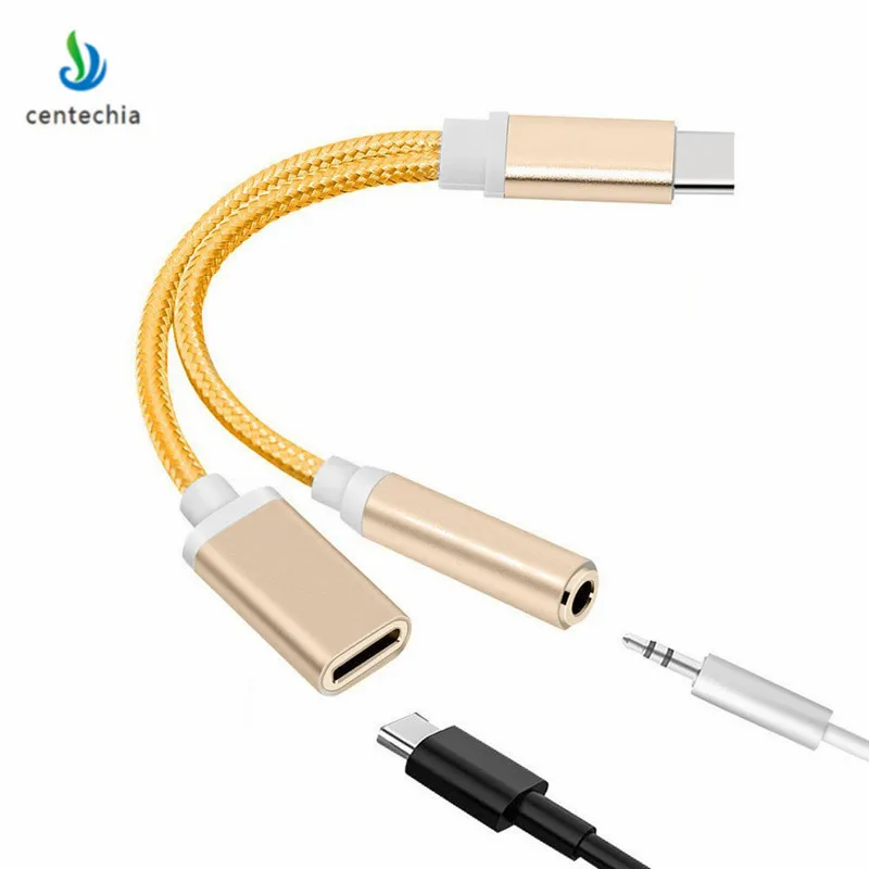Прямая поставка 1 шт. аудиокабель USB типа C на 2 в с разъемом 3 5 мм для наушников