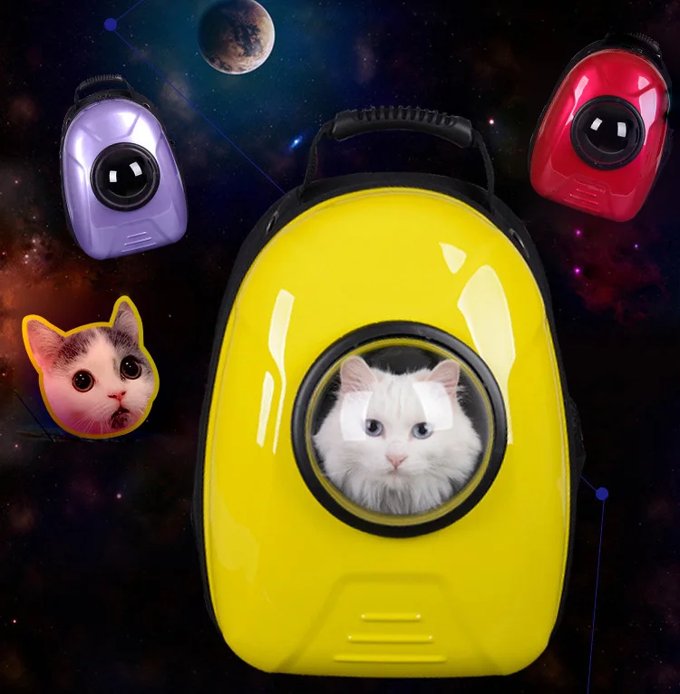 

New Space Capsule Shaped Pet Carrier Breathable pet backpack PC pet dog outside Travel bag portable bag cat bags
