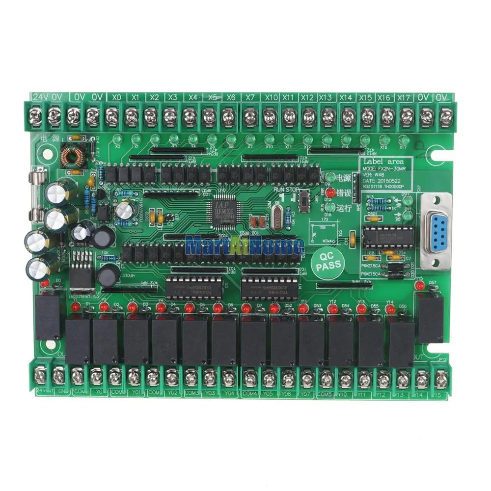 FX2N-30MR программируемый логический контроллер ler PLC для управления микроконтроллером плата, панель управления# SM539@ CF