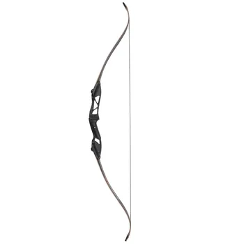 

Hot selling 56inch 30lbs-50lbs Archery Recurve Bow Metal Riser Hunting Shooting Bow Black Training Takedown Bow