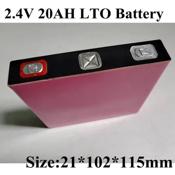 

4pcs LTO 2.4v 20Ah Lithium Titanate 2.3V 20ah Capacity Type Power Battery 3C Inverter Car Battery Battery Car Super Long Life