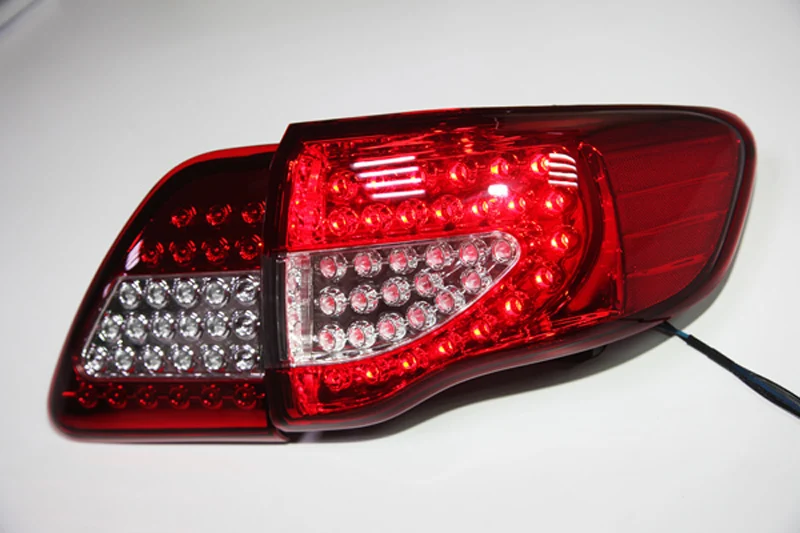 Автомобильный Стайлинг задние фонари для Toyota задние габаритные огни на Corolla 2007-2010 светодиодный задний фонарь задний багажник крышка лампы drl+ сигнал+ тормоз+ реверс