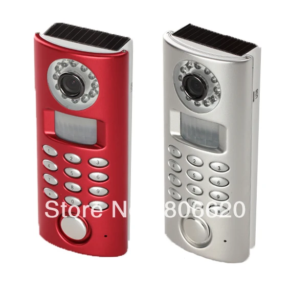 

Wireless Solar Alarm with Camera Video & Auto-dial & Play Voice Message Record with Motion Detection Alarm & 130dbi Siren