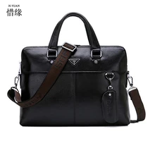 XIYUAN Genuine Leather Men Briefcase Business Messenger man Shoulder Bags male Luxury Laptop Hand Bags Fashion Men’s Travel bag