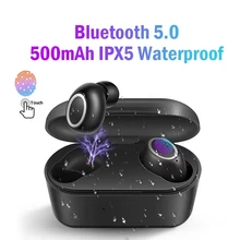 Bluetooth 5,0 наушники True СПЦ Беспроводной Наушники гарнитуры наушники спортивные наушники гарнитуры для телефона с Зарядное устройство коробка