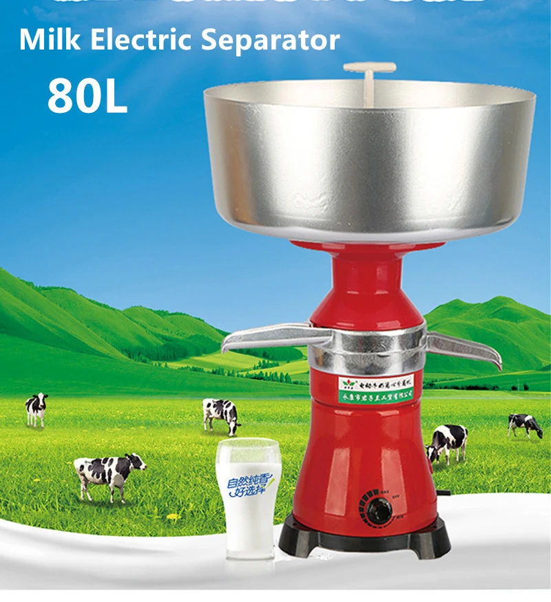 Milk separator cream separator metal the free delivery 80l//h 220v