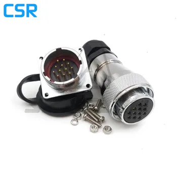 

WF28 serie 12 pin waterproof connector IP67 socket male, plug female connector, Mechanical power cable panel mount connector