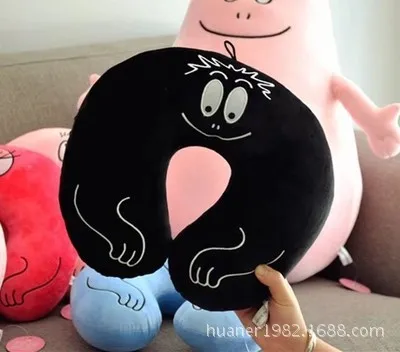 Редкая большая подушка для талии Barbapapa u-образная Подушка Мягкая набивная аниме плюшевая игрушка в подарок