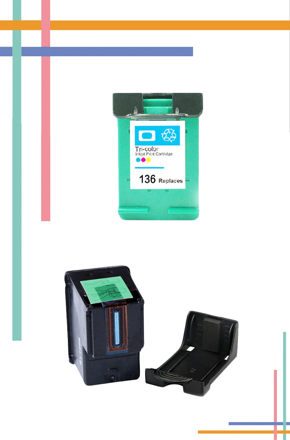 for HP136 compatible cartridge