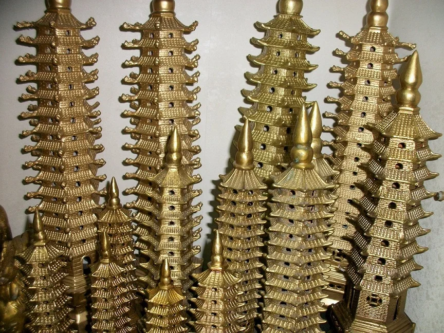 

Carving Work of Ar Copper wenchang tower brass 18 device wenchang tower decoration 8
