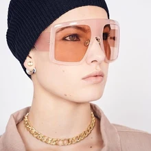 Брендовые женские солнцезащитные очки больших размеров с большой оправой, модные женские солнцезащитные очки от французского дизайнера