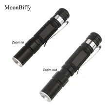 1 шт. дропшиппинг MOONBIFFY портативный мини-светильник CREE Q5 2000LM светодиодный светильник Фонарь карманный светильник водонепроницаемый фонарь