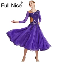 Женское бальное танцевальное платье es Стандартный бальный зал танцевальная одежда для соревнований Стандартный танцевальное платье вальс фокстрот платье вальс