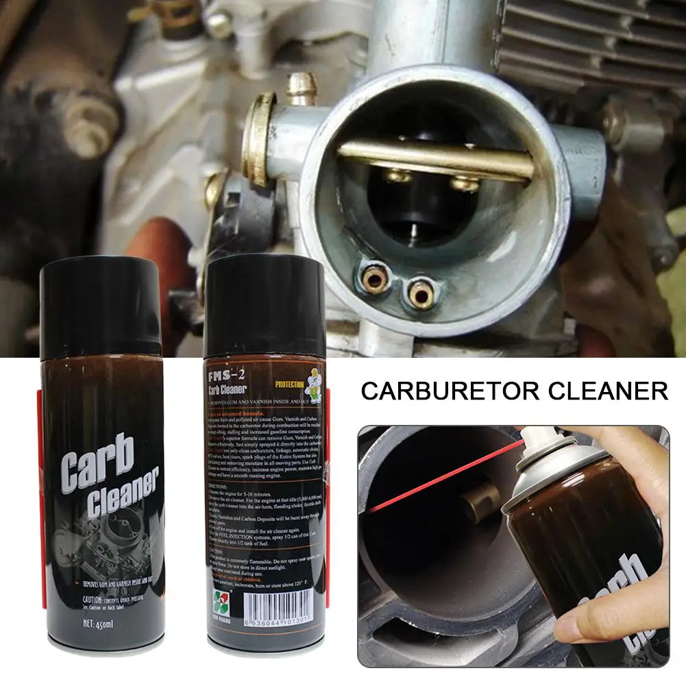 450ML Choke Carburetor Cleaner Car Strong Oil Stain Removing Cleaning Agent Motorcycle Carburetor Corrosion Protection Cleaning