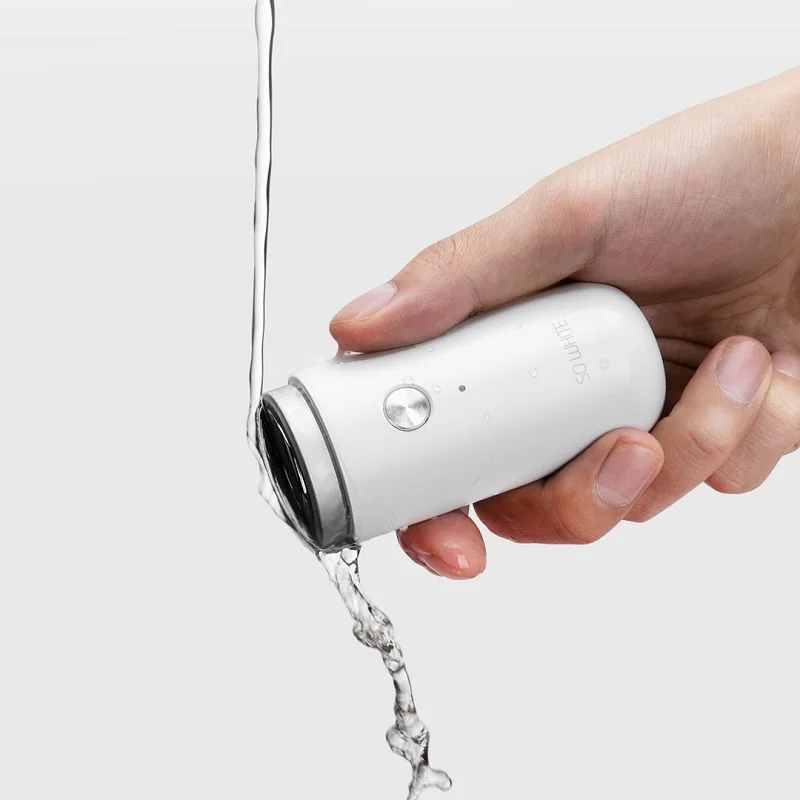 Günstige Xiaomi Mijia SO WEIß ED1 Mini Elektrische Rasierer Für Männer Tragbare Männer Rasierer Kopf Trocken Nass Rasieren Waschbar Bart Trimmer