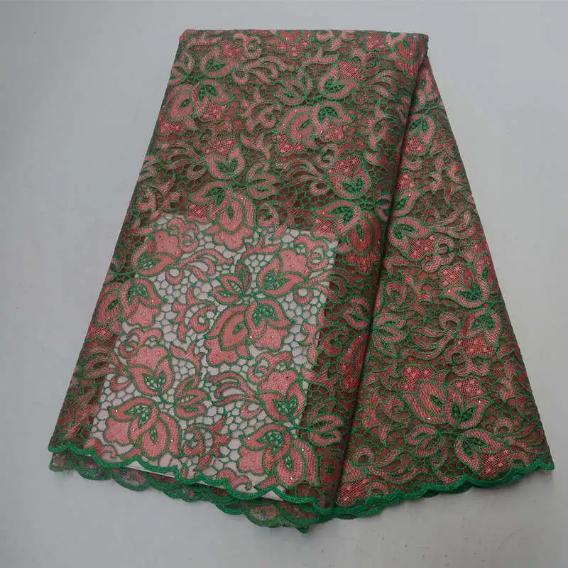 French Lace Materials African Net Cord Lace High Quality French Lace