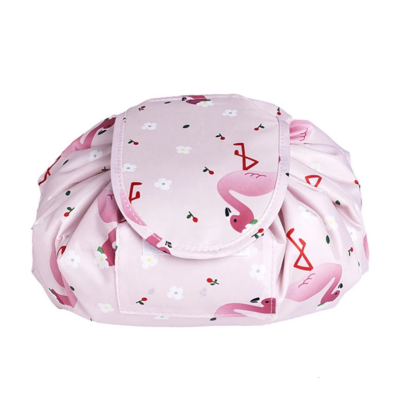 

Women Travel Storage Bag Cosmetic Bag Nylon High Capacity Drawstring Wash Bags Makeup Organizer Travel Necessary Make Up Bag