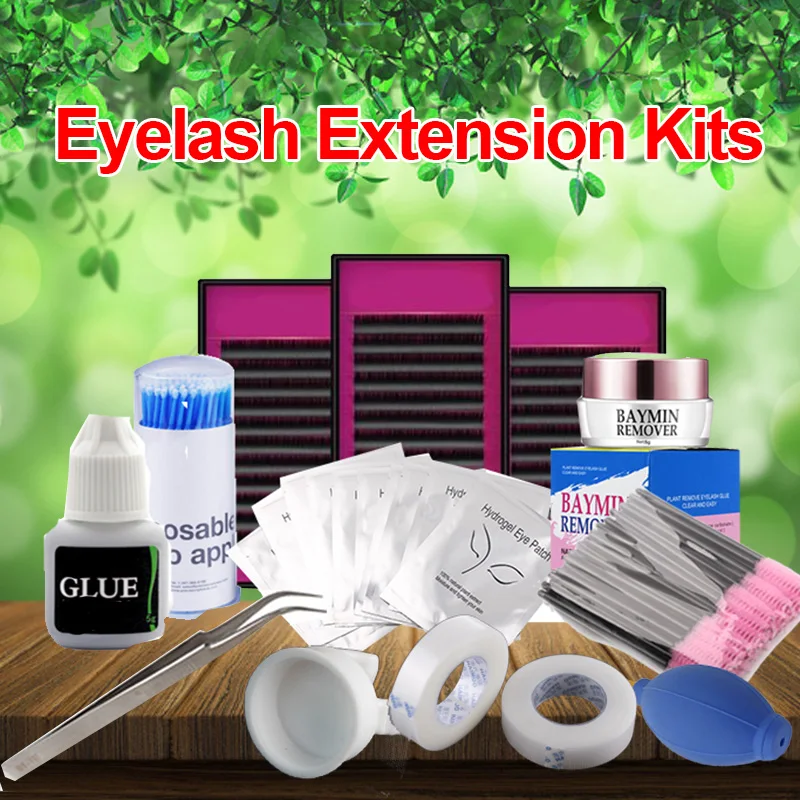 

Permanent Make Up Eyelash Extensions Individual False Curl Glue