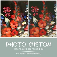 Сашико 5D DIY алмазная живопись! Цветы фото на заказ! Сделай свой собственный алмаз живопись полная Дрель Стразы