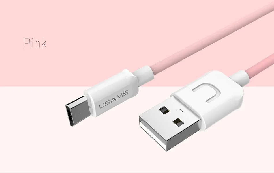 Micro USB кабель для Android, USAMS быстрое зарядное устройство USB кабель для samsung Xiaomi LG Microusb данных синхронизировать мобильный телефон зарядный кабель