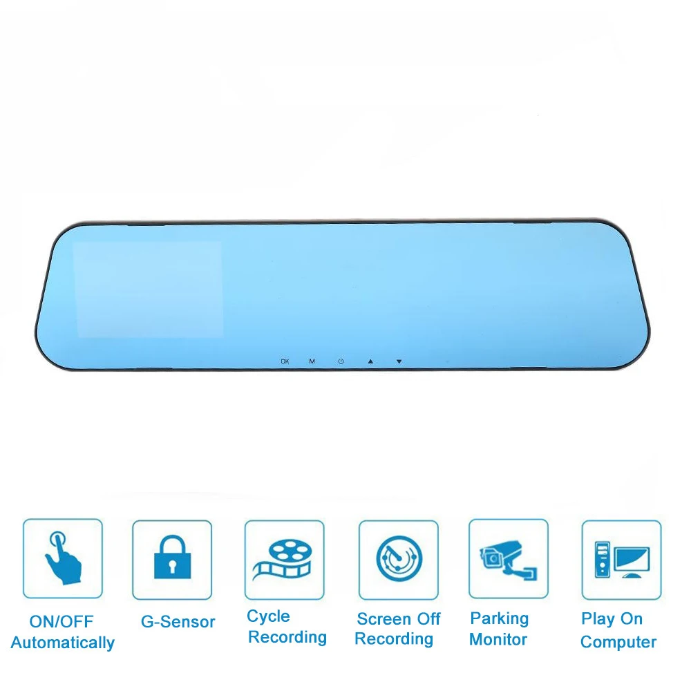 Car Rearview Mirror Dvr Car Full HD Dual Lens Car Camera Video Recorder With Rear view DVR Dash cam Auto Registrator Car Rearview Mirror Dvr Car Full HD Dual Lens Car Camera Video Recorder With Rear view DVR Dash cam Auto Registrator