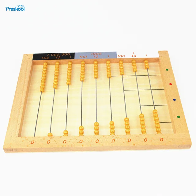 Baby Toy Montessori Flat Bead Frame Math Early Childhood Education