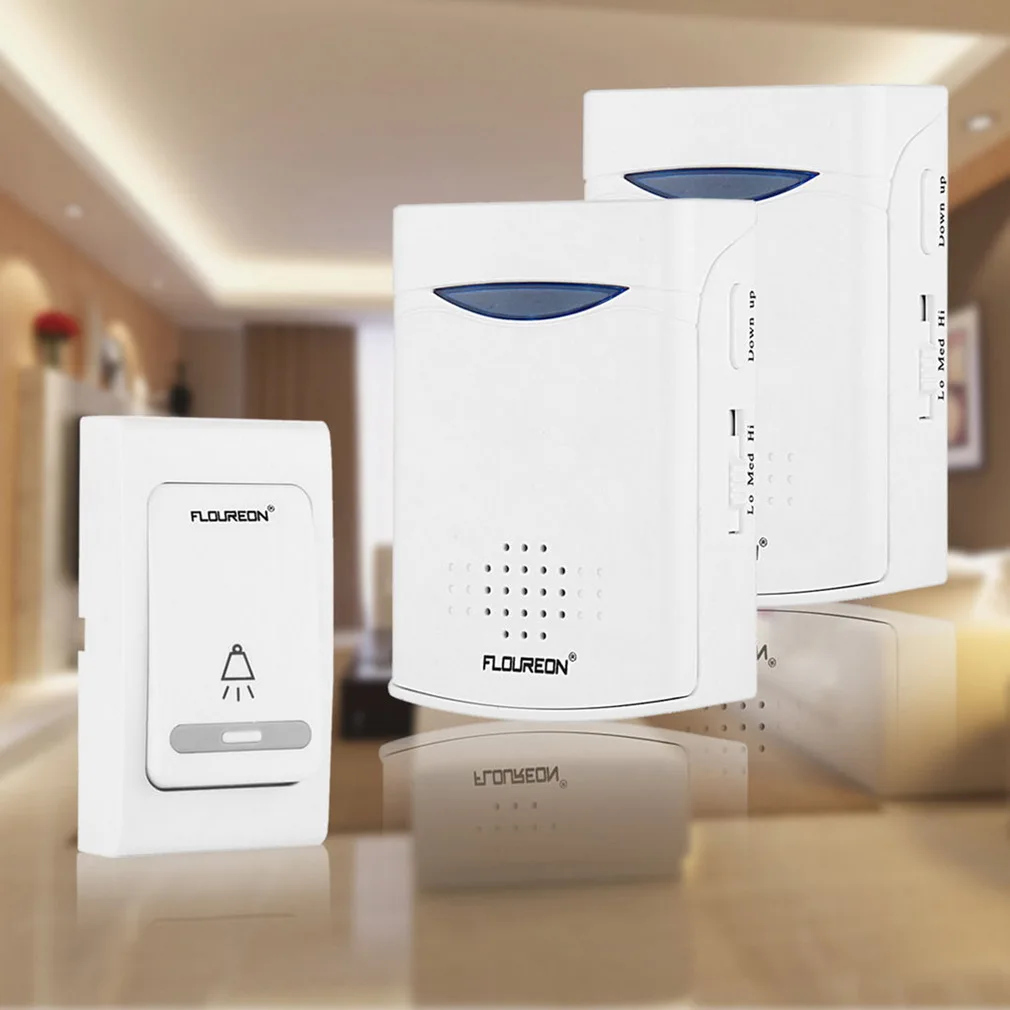 

Brand New Portable Twin Pack Wireless Cordless Door Bell Chime 100M Range SDF-SHIP