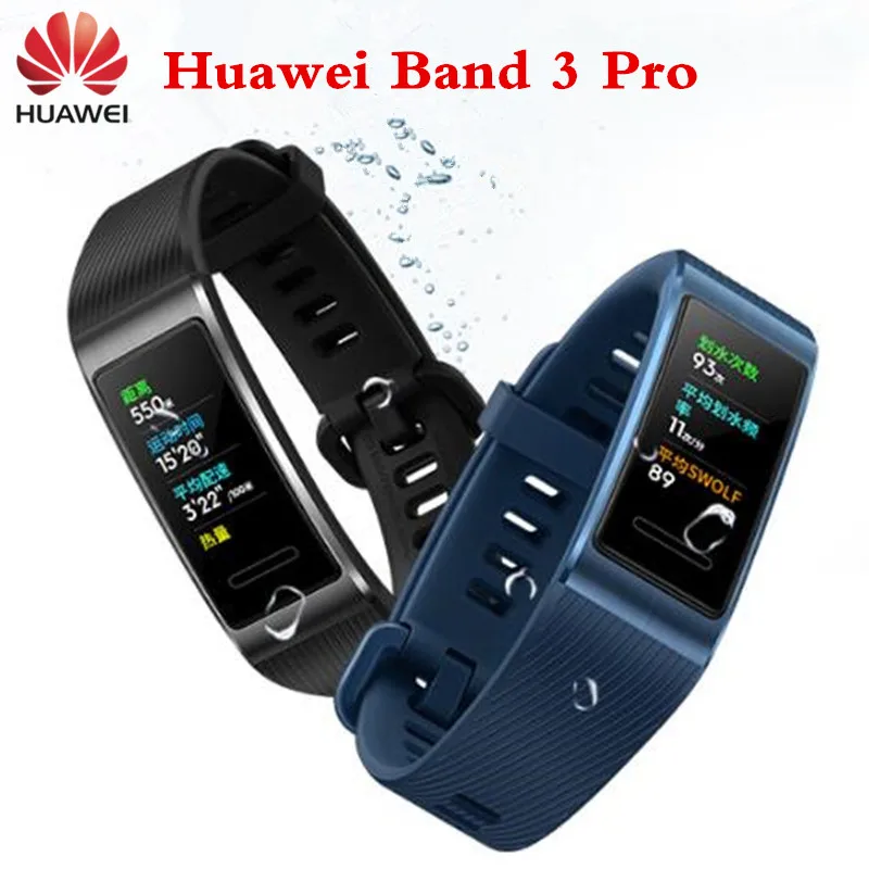 Huawei Band 3 Pro GPS Smart Band Amoled 0.95" Color Touchscreen