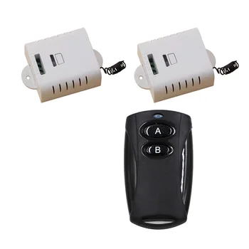 

Black Color AC85V 110V 120V 220V 1CH Wireless Remote Control Switch with Manual Button 2pcs Receiver+Transmitter Smart Home New